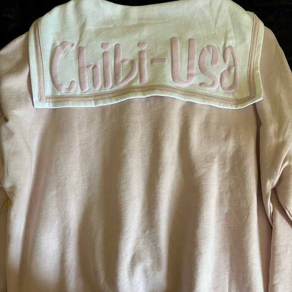 Sailor Moon Chibi Usa Pink Sweatshirt Sailor Collar - Picture 4 of 5